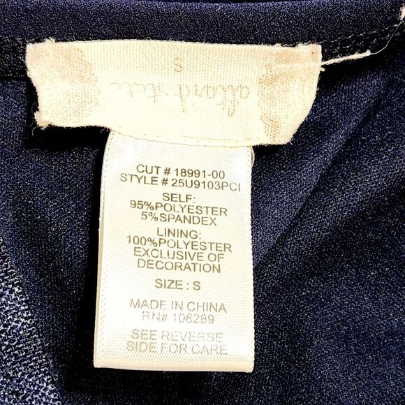 Altar'd State Hampton Skater Dress Navy Open Lace Back Two Tiered Skirt Small - Picture 9 of 13